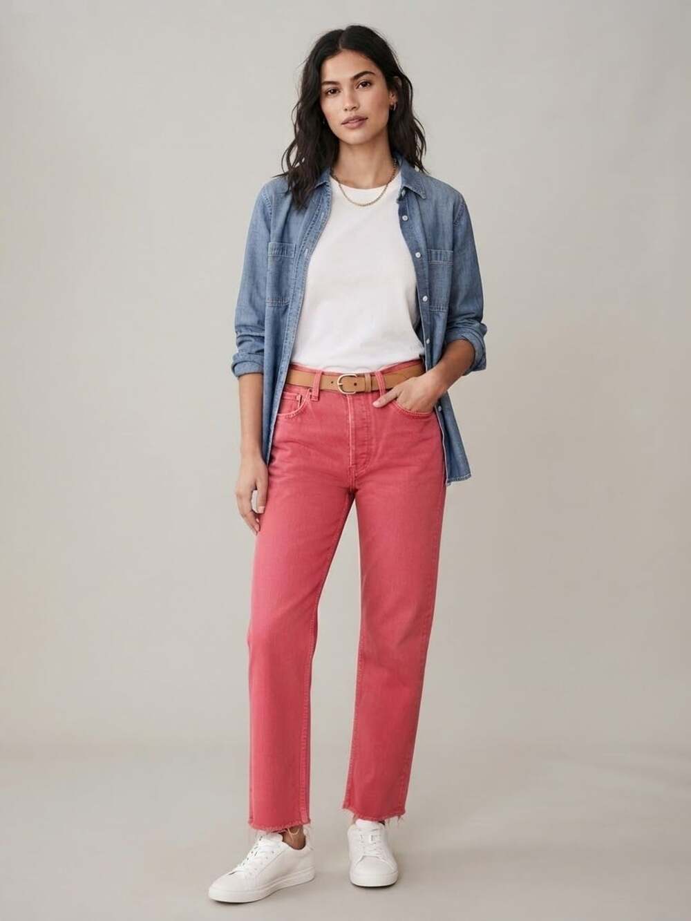 Abercrombie & Fitch Curve Love High Rise 90s Relaxed Red Jeans Size 26